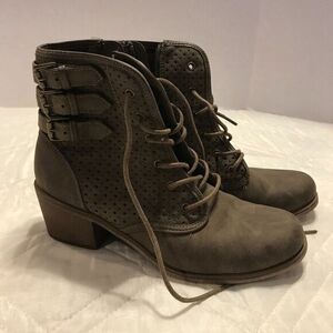 Xappeal‎ Buckle side women's brown fashion ankle boots size 7